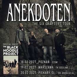 Bilet Kolekcjonerski Anekdoten | (gościnnie: The Black Noodle Project) - 18.02.2027 – Poznań, SZUM