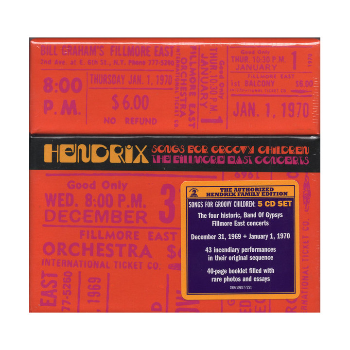Hendrix Jimi - Songs For Groovy Children: The Fillmore East Concerts (5CD)