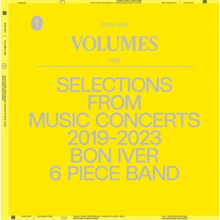 Bon Iver - Volumes One: Selections From Music Concerts 2019-2023 (LP)