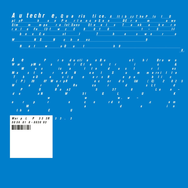 Autechre - Quaristice (2LP)