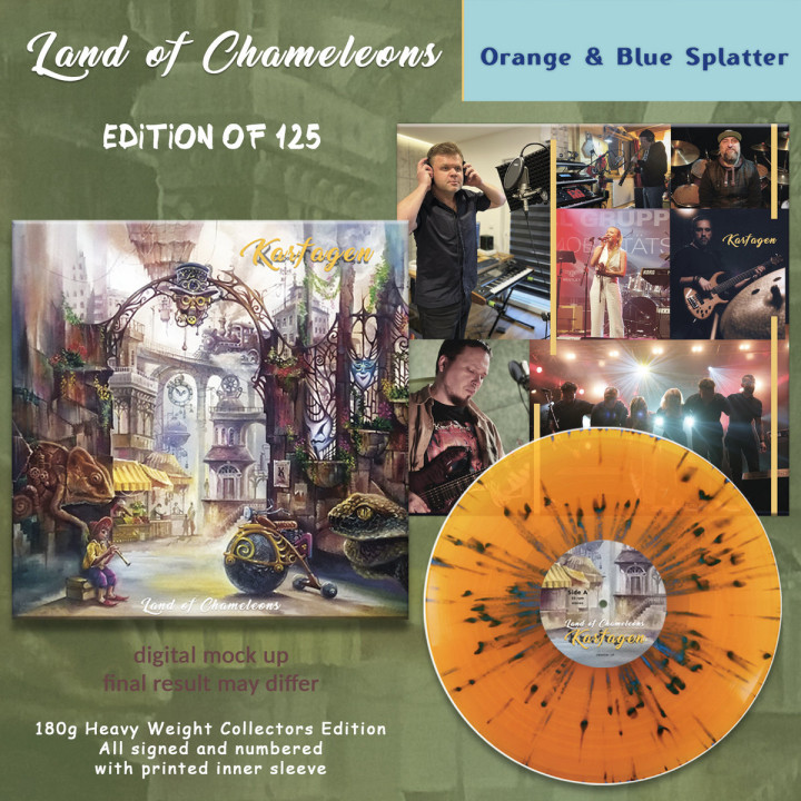 Karfagen - Land Of Chameleons (LP Orange with Blue Splatter)